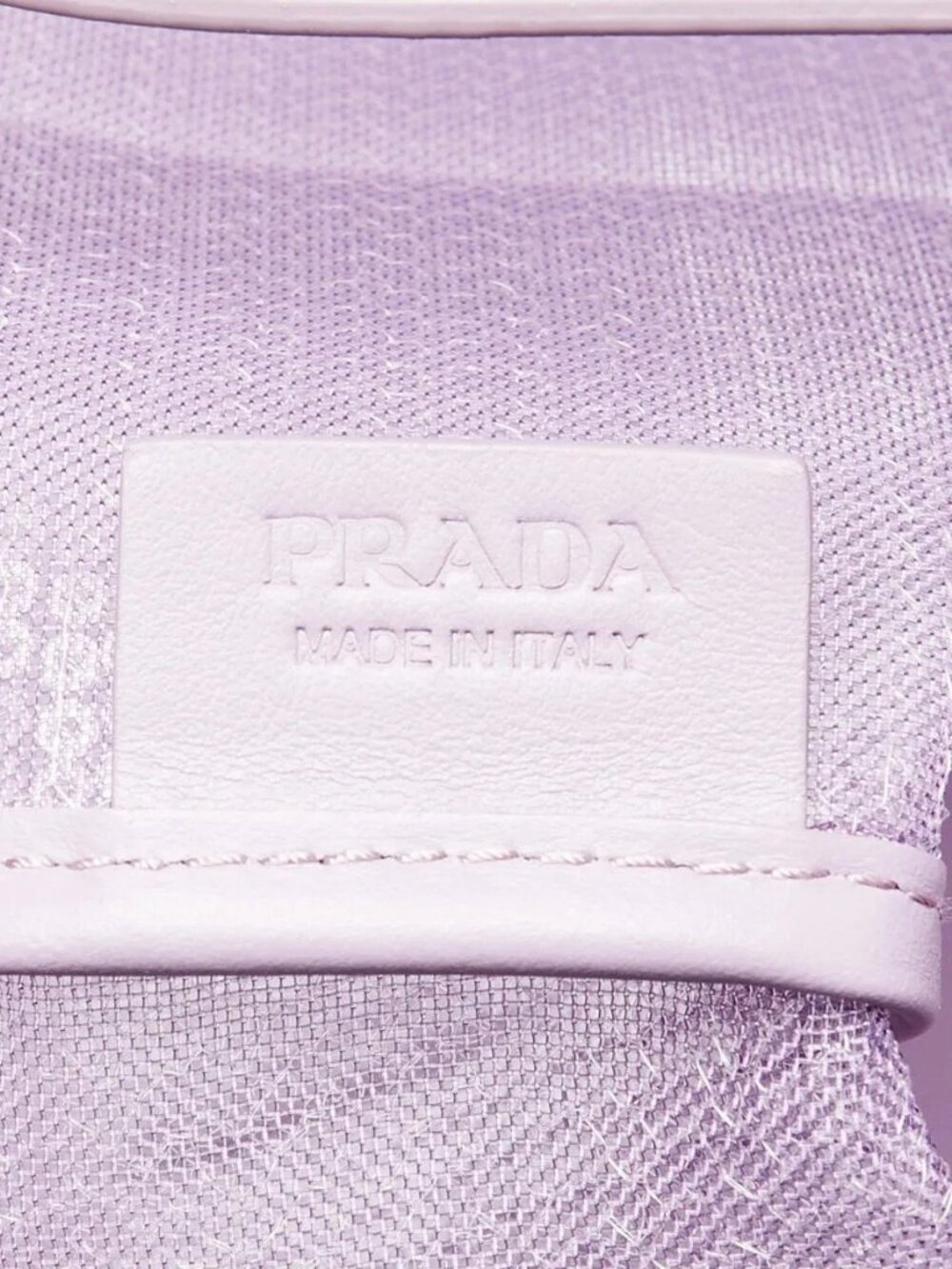 Prada Purple Sequin Mesh and Leather Tote Bag - Picture 8 of 9